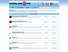 Tablet Screenshot of downloadspin.com